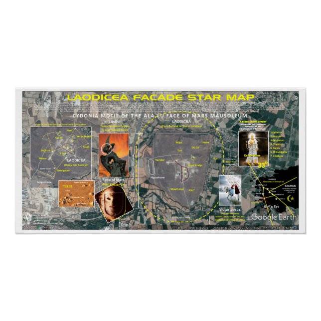 Laodicea Orion Star Map Poster (Front)