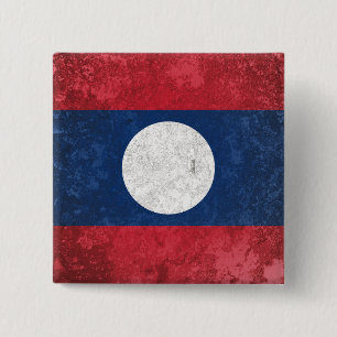 Laos 15 Cm Square Badge