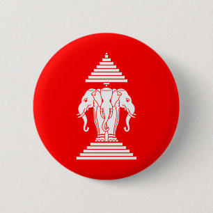laos 6 cm round badge