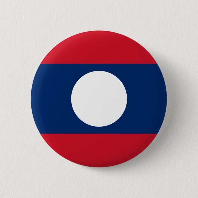 laos 6 cm round badge (Front)