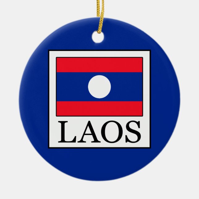 Laos Ceramic Tree Decoration (Front)