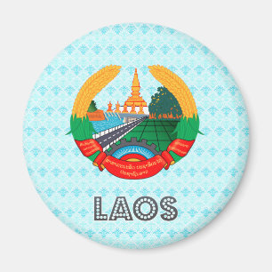 Laos Coat of Arms Magnet