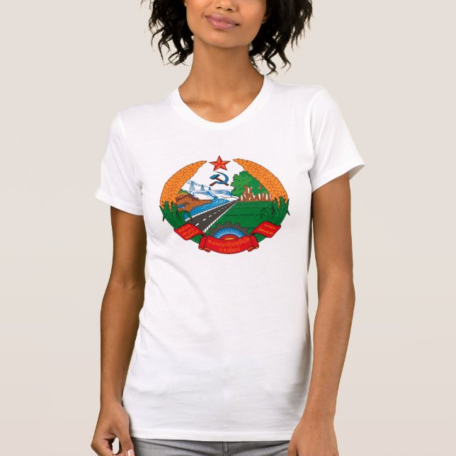Laos Coat of Arms T-shirt (Front)