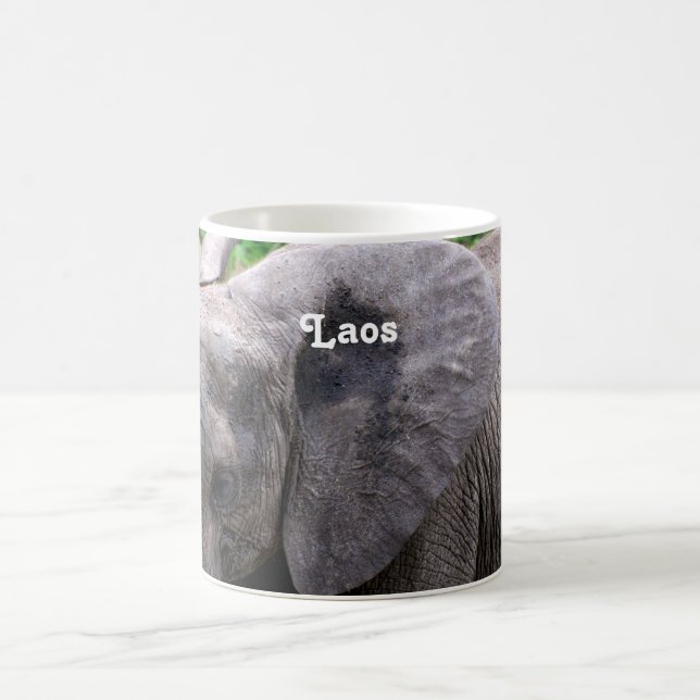 Laos Elephant Coffee Mug (Center)