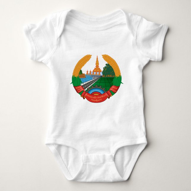 laos emblem baby bodysuit (Front)