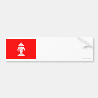 Laos Flag (1952-1975) Bumper Sticker