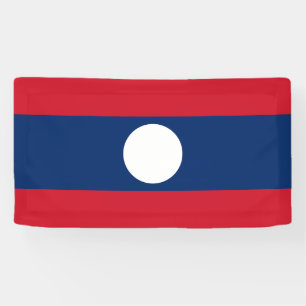 Laos Flag Banner