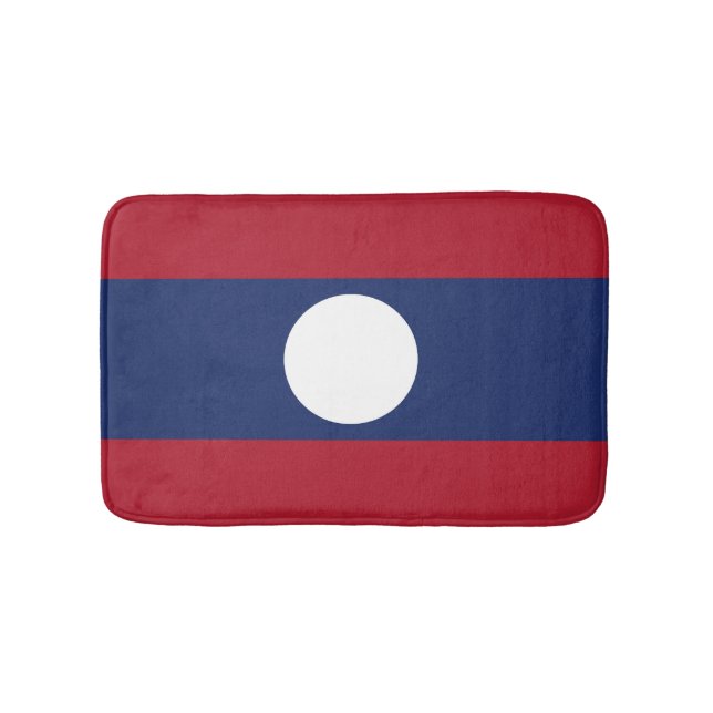 Laos flag bath mat (Front)