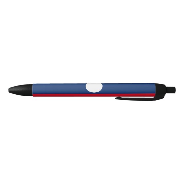 Laos Flag Black Ink Pen (Bottom)