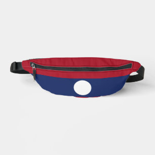 Laos flag bum bags
