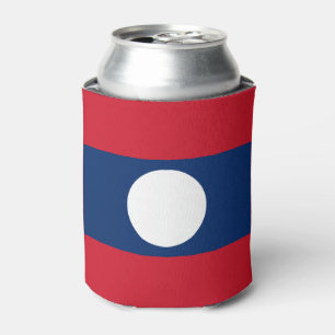 Laos Flag Can Cooler