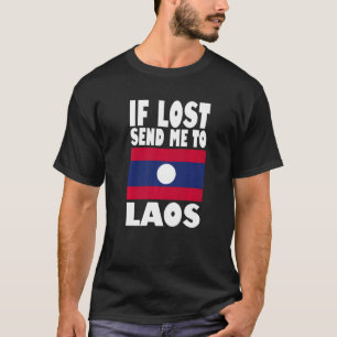 Laos Flag Design  If lost send me to Laos Premium T-Shirt