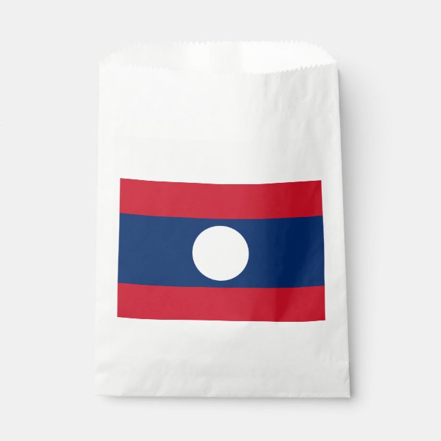 Laos Flag Favour Bags (Front)