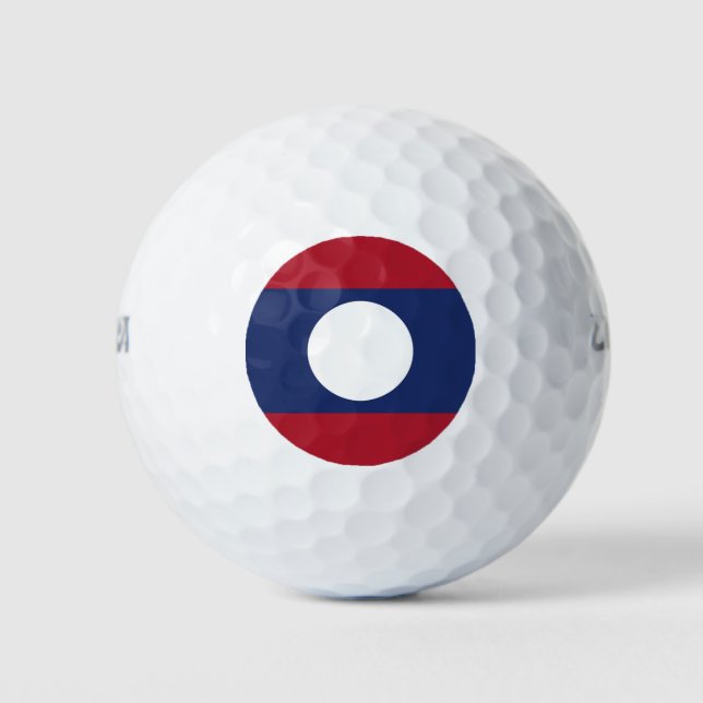 Laos flag golf balls (Front)