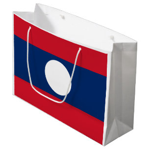 Laos Flag Large Gift Bag