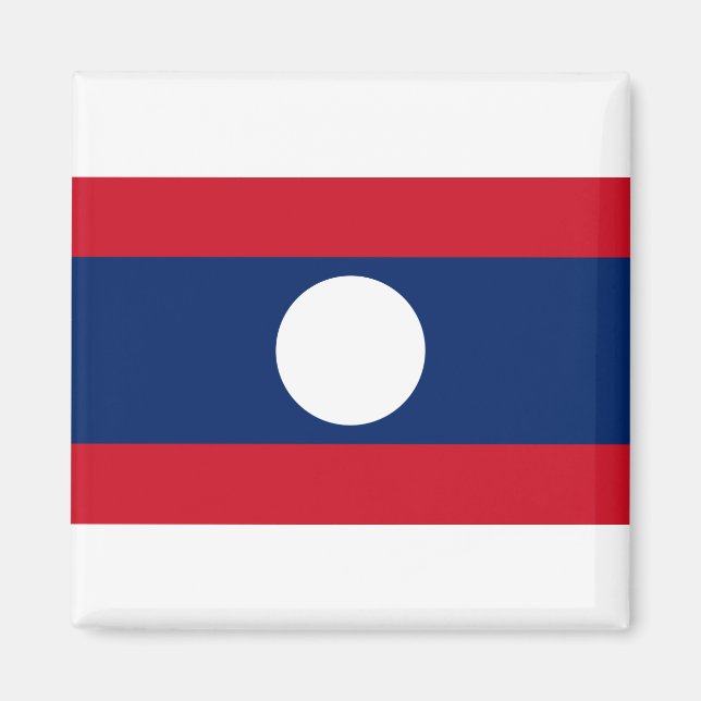 Laos Flag Magnet (Front)