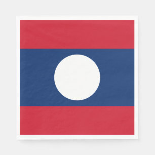 Laos Flag Napkin