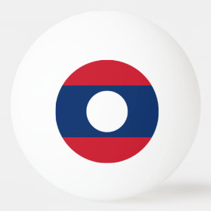 Laos Flag Ping Pong Ball