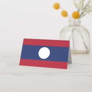 Laos flag place card