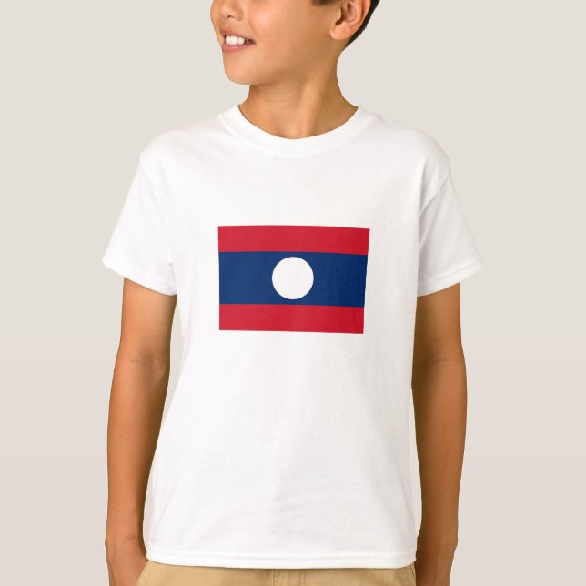 Laos Flag T-Shirt (Front)