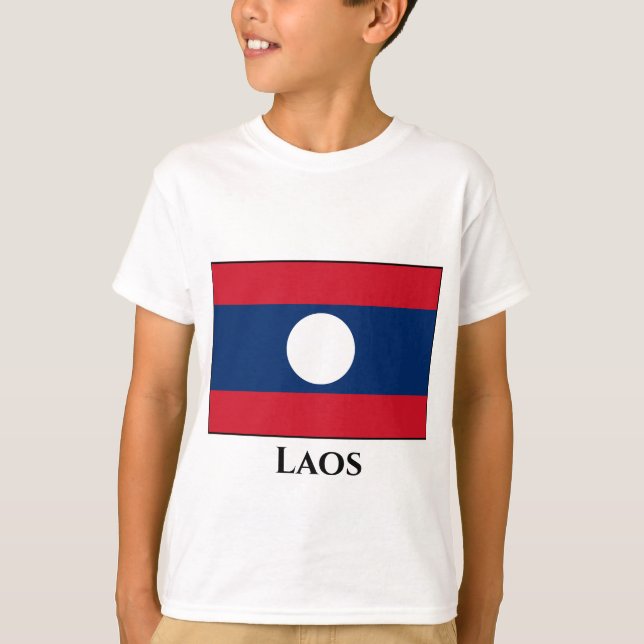 Laos Flag T-Shirt (Front)