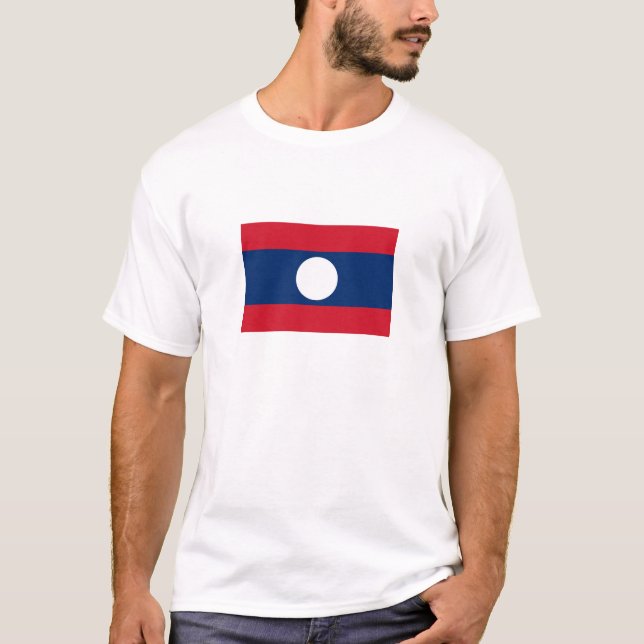 Laos Flag T-Shirt (Front)