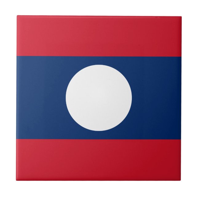 Laos Flag Tile (Front)