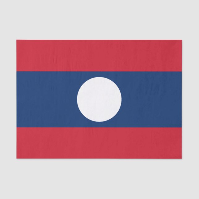 Laos Flag Tissue Paper (Front)