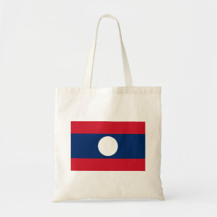Laos Flag Tote Bag