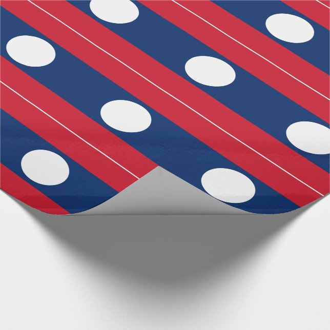 Laos Flag Wrapping Paper (Corner)