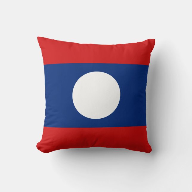 Laos Flag x Flag Pillow (Front)