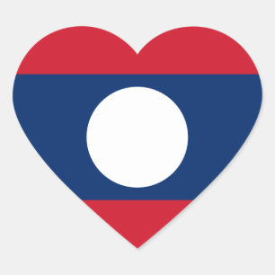 laos heart sticker
