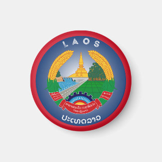 Laos Heritage Emblem Magnet