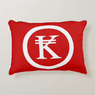 Laos Kip Lao / Laotian Money Sign Decorative Cushion