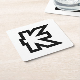 Laos Kip Lao / Laotian Money Sign Square Paper Coaster