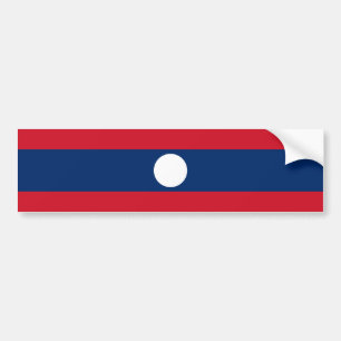 Laos/Lao/Laotian Flag Bumper Sticker