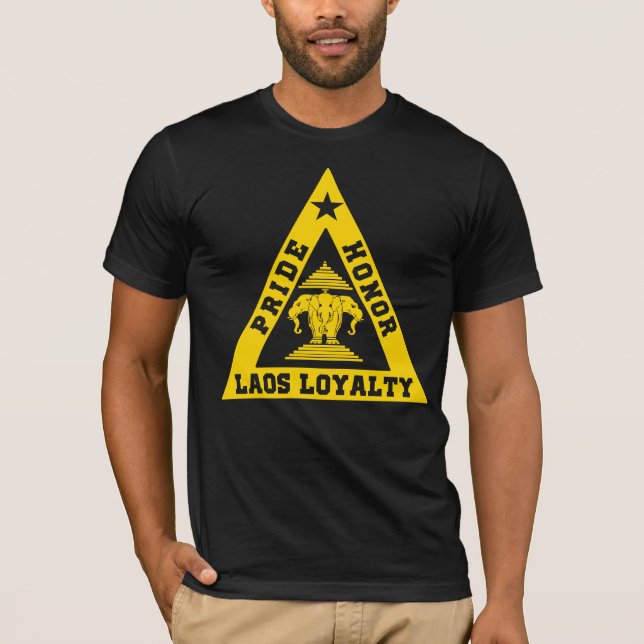 Laos Loyalty Triangle and 3Elephants4.0 T-Shirt (Front)