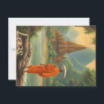 Laos Monk Postcard<br><div class="desc">Inspired by my recent trip to Laos</div>