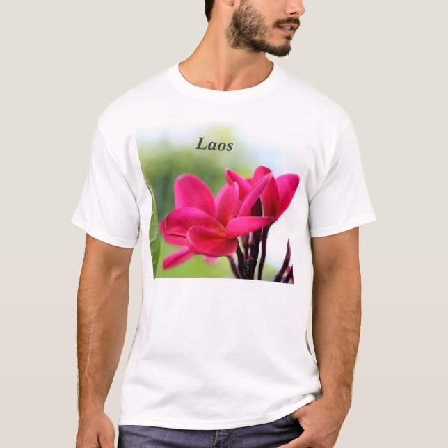 Laos Plumeria T-Shirt (Front)