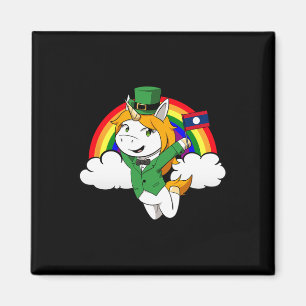 Laos Proud Lao Laotian Flag St. Patricks Day Unico Magnet
