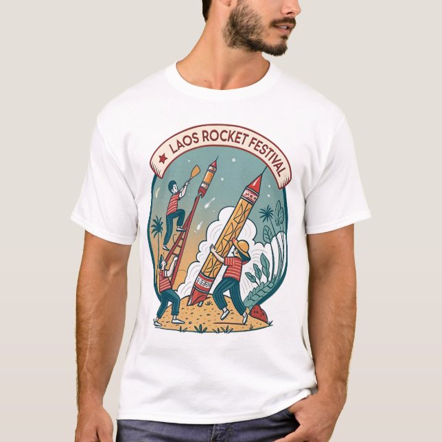 LAOS ROCKET FESTIVAL T-Shirt (Front)