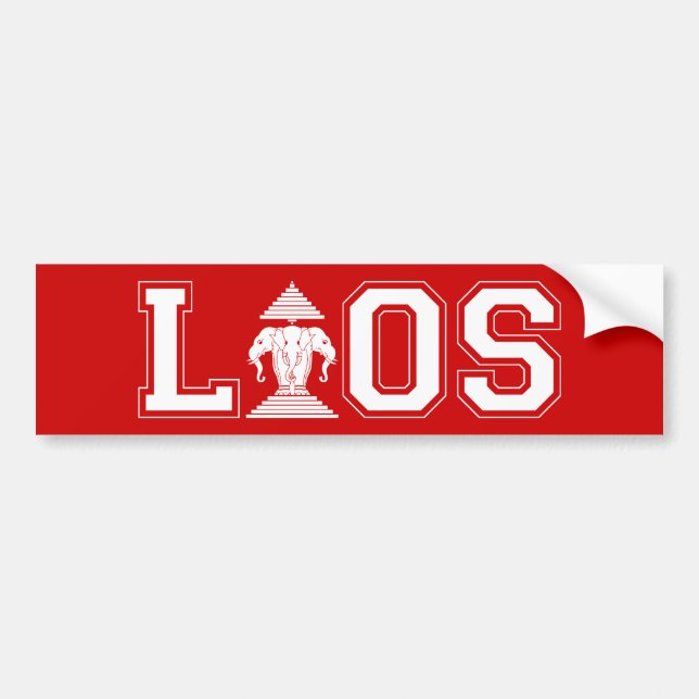 LAOS UNIVERSITY BUMPER STICKER (Front)