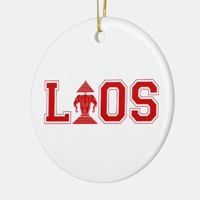 LAOS UNIVERSITY CERAMIC TREE DECORATION (Left)