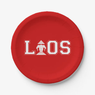 LAOS UNIVERSITY PAPER PLATE