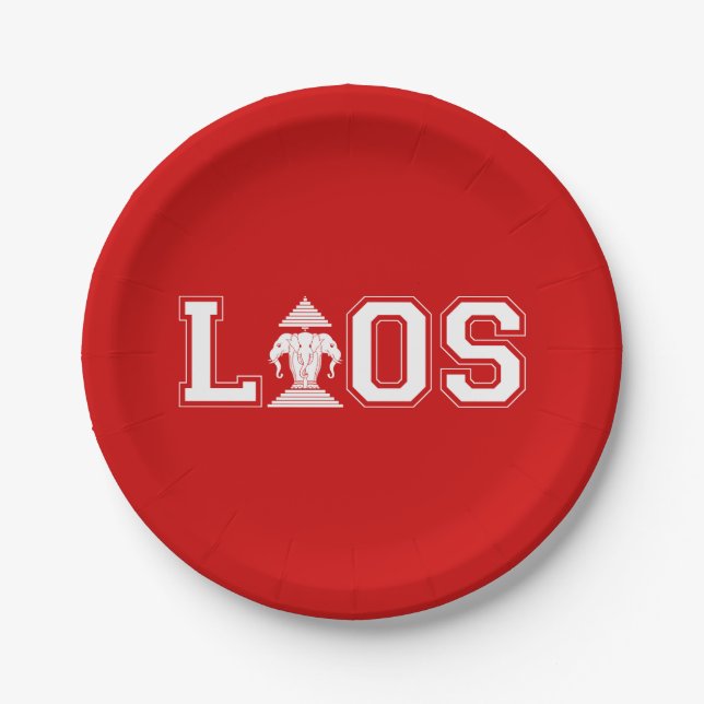 LAOS UNIVERSITY PAPER PLATE (Front)