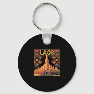 Laos Vacation Lao Laotian Souvenir  Key Ring