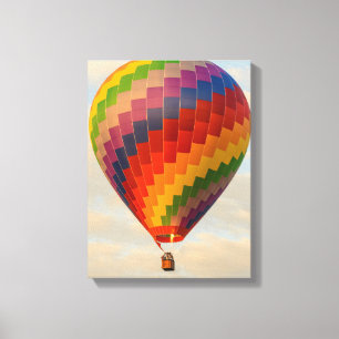 Laos, Vang Vieng. Hot air balloon Canvas Print