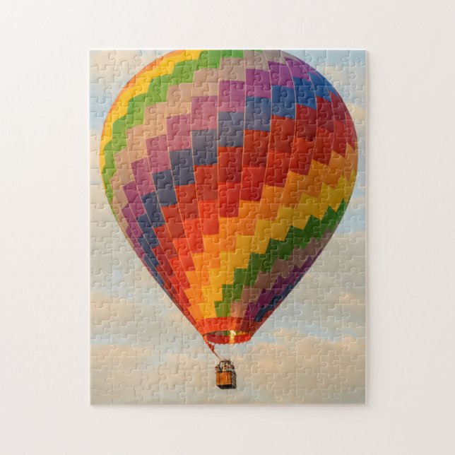 Laos, Vang Vieng. Hot air balloon Jigsaw Puzzle (Vertical)