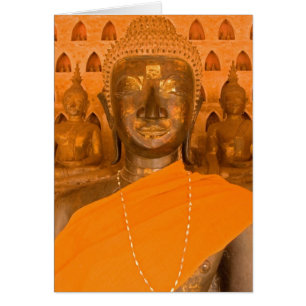 Laos, Vientiane, one of 6840 Buddha images in