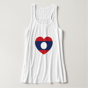 Laotian Heart Flag Singlet